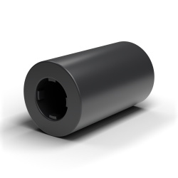 Entretoise lisse auto-retenue plastique polyamide PA6.6 noir UL94-V2 Ø2,2x4mm pour vis M2