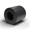 Entretoise lisse auto-retenue plastique polyamide PA6.6 noir UL94-HB Ø4,2x8mm pour vis M4