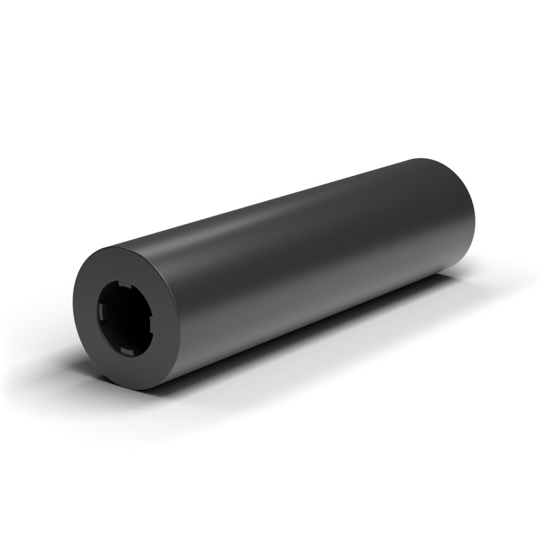 Entretoise lisse auto-retenue plastique polyamide PA6.6 noir UL94-V2 Ø4,2x8mm pour vis M4