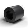 Entretoise lisse auto-retenue plastique polyamide PA6.6 noir UL94-HB Ø6,2x10mm pour vis M6