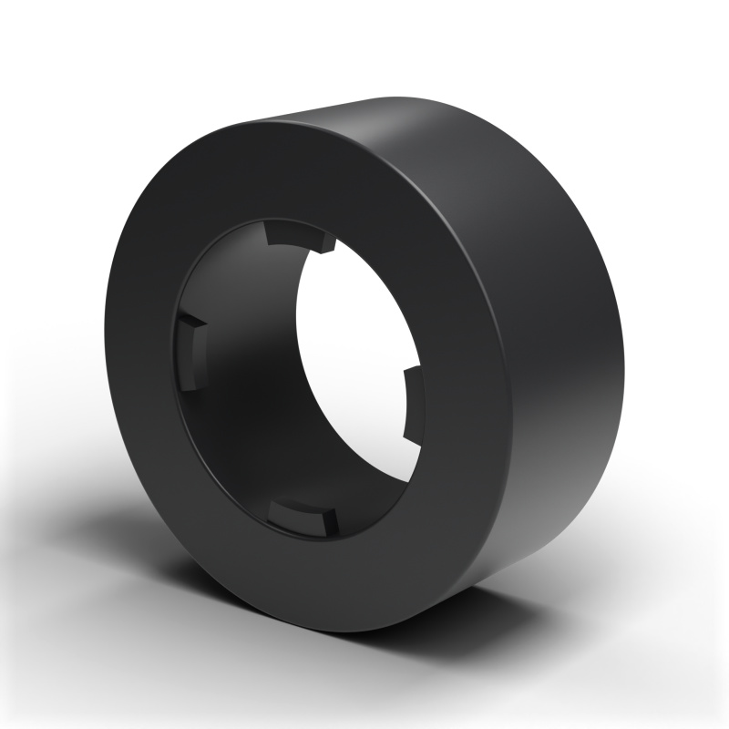 Entretoise lisse auto-retenue plastique polyamide PA6.6 noir UL94-V2 Ø6,2x10mm pour vis M6
