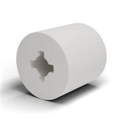 Entretoise lisse auto-retenue plastique polyamide PA6.6 naturel UL94-V2 Ø2,9x6,4mm pour vis M3