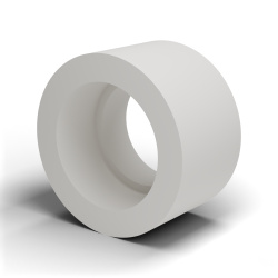 Entretoise à alésage étagé plastique polyamide PA6.6 naturel UL94-V2 Ø6,1x10mm pour vis M6